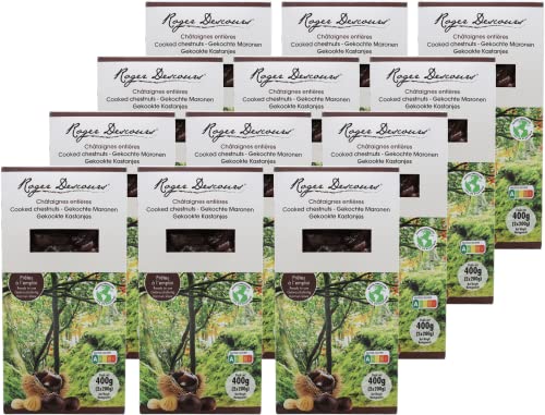 12er Pack Gekochte Maronen - Edelkastanien 12 X 400 Gramm, geschält Cover