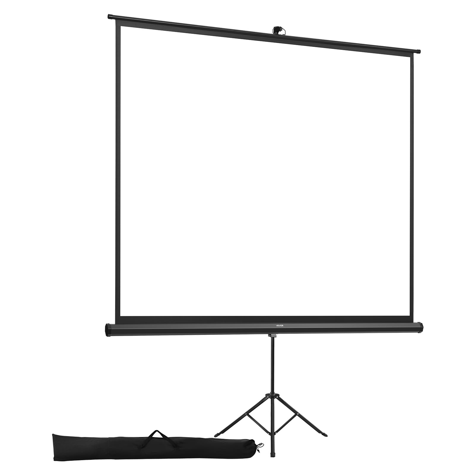 VEVOR Projektionsleinwand Stativleinwand (70 x 70 Zoll) mit 160° Weitwinkel, Beamerleinwand für Projektor innen & außen 1:1 4K HD, tragbare Filmleinwand mit Tragetasche für Heimkino Präsentation