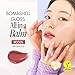 Glasting Melting Balm - High Shine, Hydrating Tinted Lip Balm - Buildable Gloss & Vegan Formula - Korean Glossy Lip Balm with Shea Butter 0.12 oz (#06 Kaya Fig)