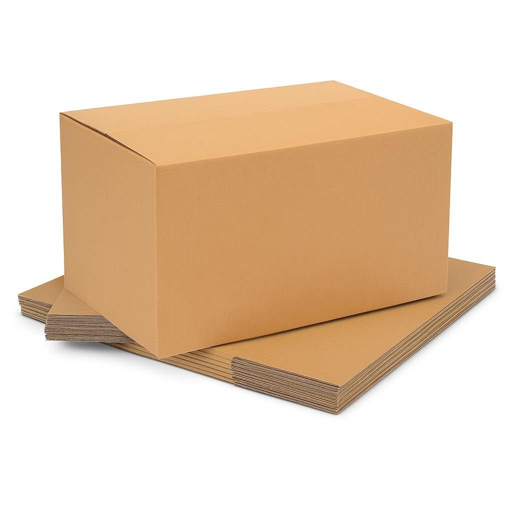 BonKaso 3 Ply Brown Corrugated Packaging Packaging Box Size:15x11x9 inch, Pack of 50