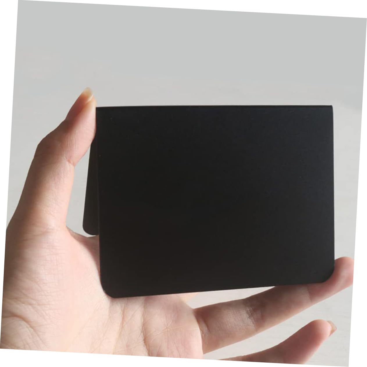 Operitacx 60 Piezas Mini Letrero De Pizarra Signos De Menú Pizarras De Escritura Tableros De Precios De Mensajes Tableros De Precios De Escritorio Dibujar Signos De Polivinilo Black