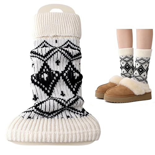 Image of Knitted Leg Warmers,womens leg warmers,Socks Long Yoga Ankle Warmers Women's Wool Warm Boot Socks
