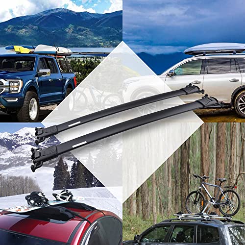 Roof Rack Cross Bars Compatible For 2010-2017 Equinox Gmc Terrain With Side Rails,Cargo Racks Rooftop Luggage Canoe Kayak Bicycle Roof Bag #TOP1