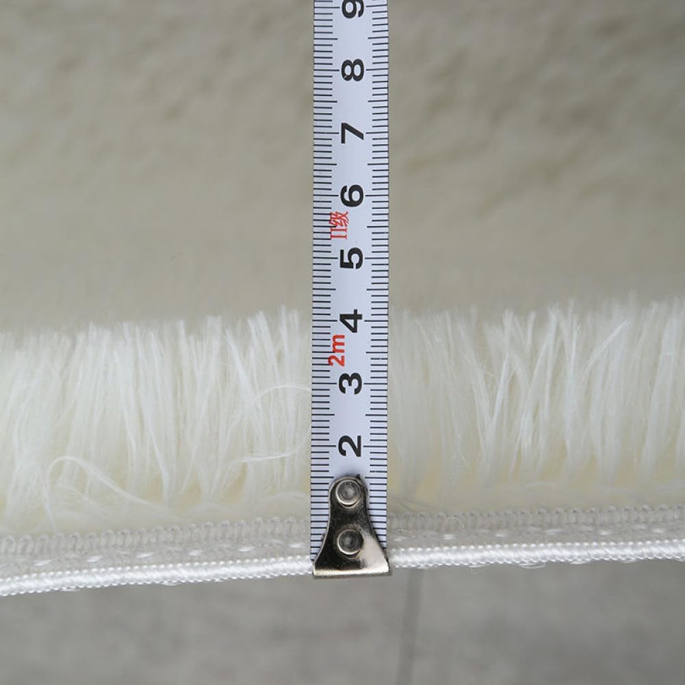 White Fluffy Hall Carpet Modern Living Room Bedroom Home Decor Large Mats Thickened Room Furry Rug,Light Pink,50x80cm Small Size