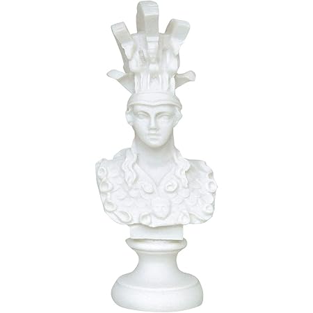 Amazon Com Ancient Greek Roman Goddess Athena Minerva Decorative Alabaster Bust Head Statue 17cm Home Kitchen amazon com