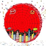 Spider Pinata, 13.7inch Mini Spider Piñata for Kids Spider Birthday Party Supplies