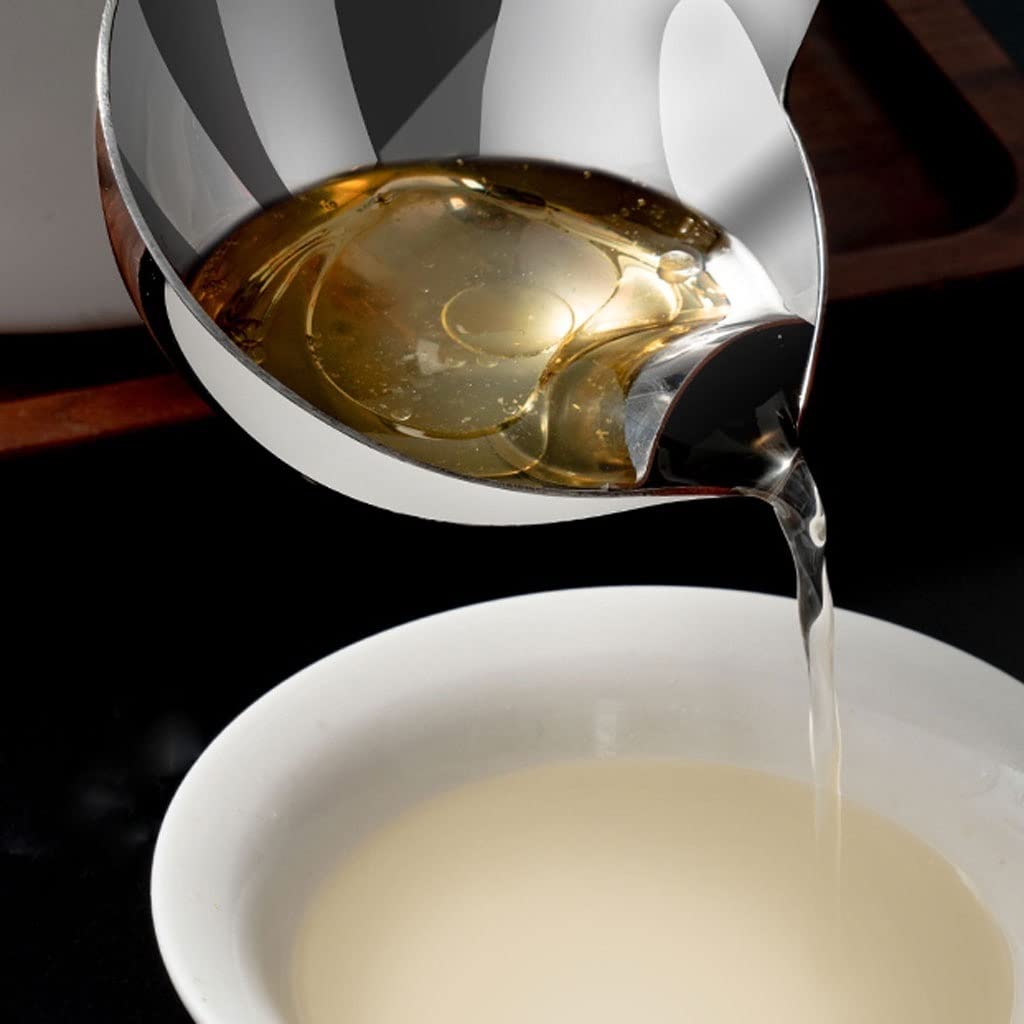 Skimmer do gotowania filtr ze stali nierdzewnej łyżka do zupy oleju kuchennego separator oleju zupy filtr oleju durszlak stalowe skimmery