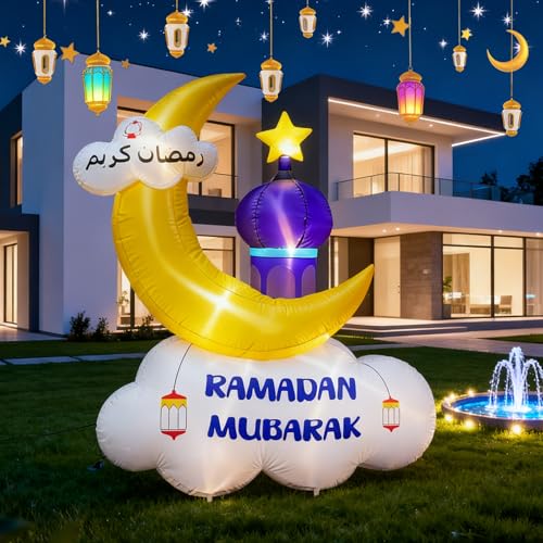 Save 6ft Ramadan Moon Inflatable Decor with Coupon - Image 2
