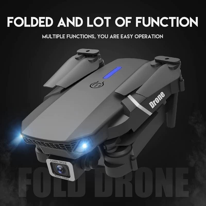 Image of Skyheaven-Drone-with-4K-Camera-WiFi-FPV-1080P-HD-Dual-Foldable-RC-Drone-Altitude-Hold-Headless-Mode-Visual-Positioning-Auto-Return-App-Control-Multicolor-Dr-14 (DK6)