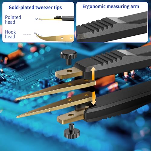 Image of LCR Meter Digital Multimeter 10KHz LCR Meter Tweezer with 0.5% Accuracy Mini Smart SMD Tester for ESR Resistor Capacitor Inductance Voltage Frequency Diode