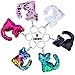 Blulu 24 Pieces Flip Sequin Keychain Cat Shape Key Ring Hanging Keychain Decoration for Birthday Party Supplies