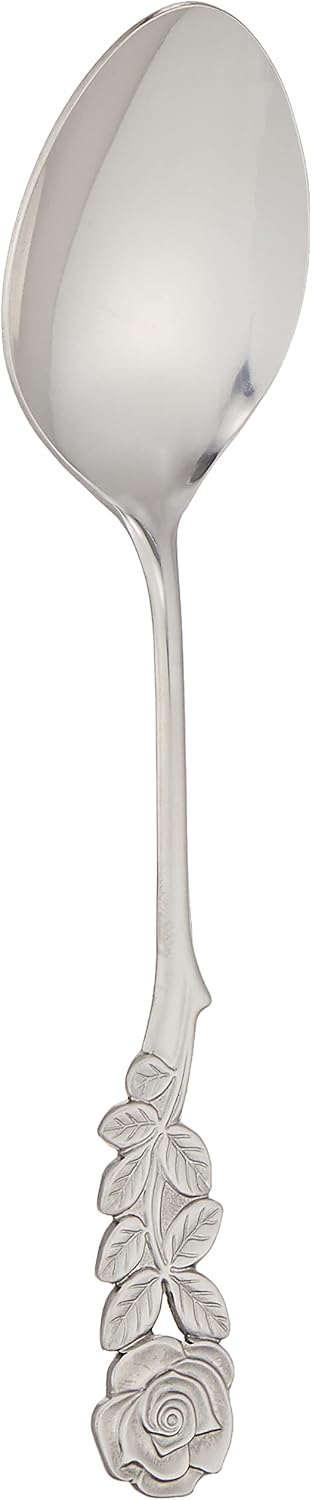 Takakuwa Metal 519279 Rose Cutlery Dessert Spoon, Set of 6