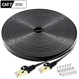 Abwärts kompatibel mit CAT5, CAT5e, CAT6 und CAT6a Geräten; bietet universelle Konnektivität für Computerserver, Modems, WLAN-Router, Switchboxen, NAS, PCs, 4K Smart TVs, Drucker, IP-Kameras, Roku, PS3, PS4, PS4 Pro, Xbox One, Xbox 360 und andere Spielsysteme.