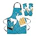 GAOLE kuchenny fartuch kuchenny mankiety retro tekst okulary do piwa domowy fartuch bez rękawów męski i damski akcesoria do pieczenia (kolor: LEX07936, rozmiar: 1 para mankietów)