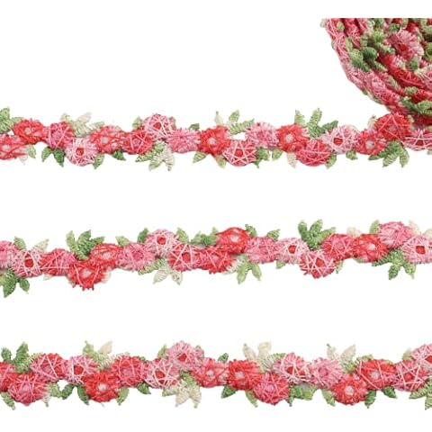 ZNZAKKA Flower Lace Trim (Red) Cover