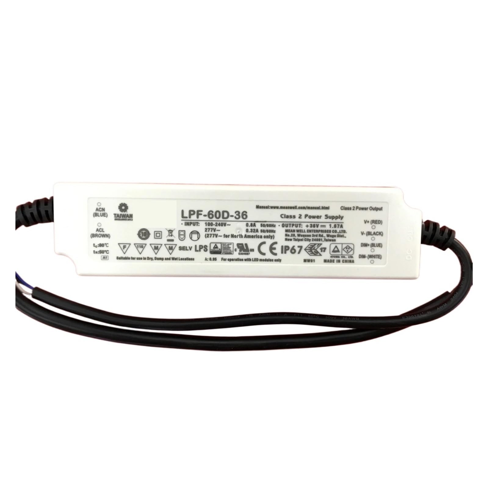 BRODEFUP LPF-60 LPF-60-24 60W Constant Voltage + Constant Current LED Driver