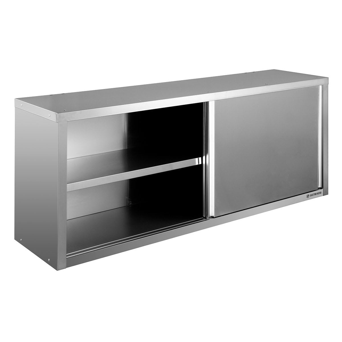 GastroHero Wandhängeschrank 200x40x65 cm, Edelstahl WHS-BASIC20