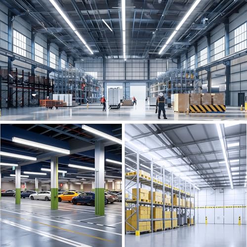 10 Pack 36W LED Feuchtraumleuchte 120CM, Ultrahelle Deckenleuchte mit 3996LM 6500K Montage Wannenleuchte Flach Deckenleuchte Wasserfest IP65 Werkstattlampe für Werkstatt Feuchtraum Büro Keller Garage