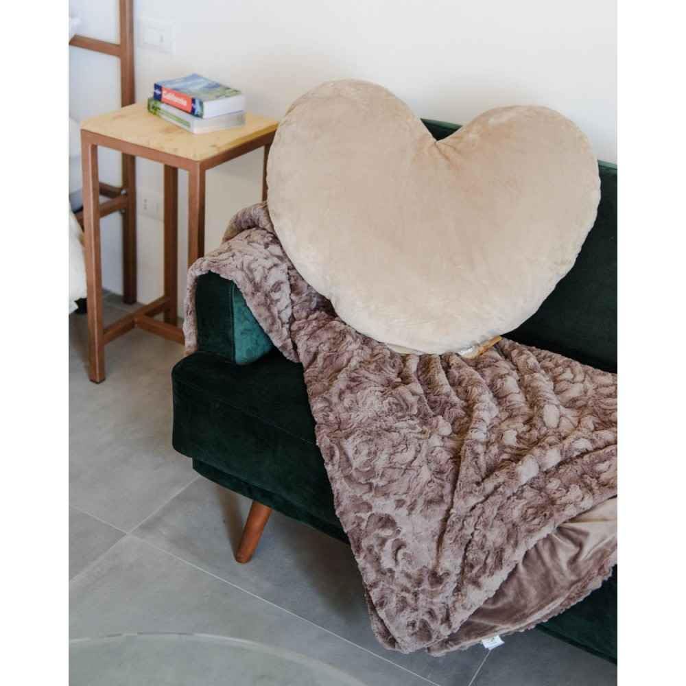 Plaid Tango L'Atelier17-160x210, Marrone