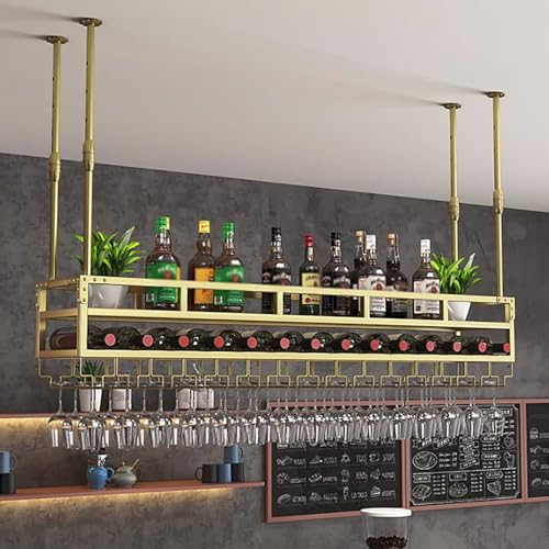 Support de verre à vin de plafond pour libérer l'espace et protéger vos verres