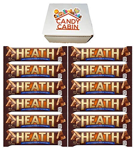 Miniatura 1 de Heath - Barra de caramelo de mantequilla de chocolate con leche de 1.4 onzas, paquete múltiple por CANDY CABIN (paquete de 12)