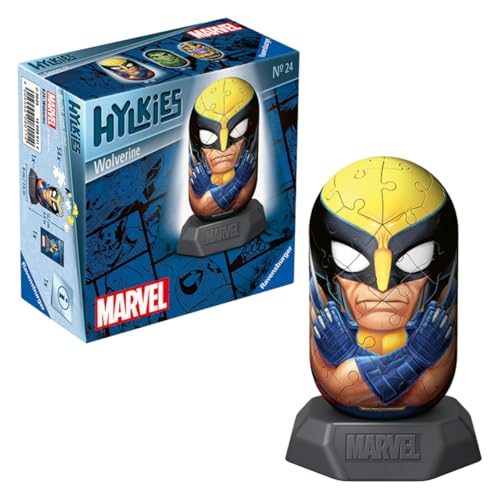 Ravensburger Puzzle 3D Hylkies Édition Marvel Figurine n°24 Wolverine Adultes et Enfants 54 pièces numérotées à Assembler sans Colle Support Inclus Marvel 12008011 - vue 4