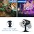 SOMKTN Halloween Laser Projector Lights - Outdoor Waterproof Holiday Light Projector with 10 Color, Aurora & Ocean Wave Pattern - Landscape Night Light for House,Garden,Yard Christmas Decoration