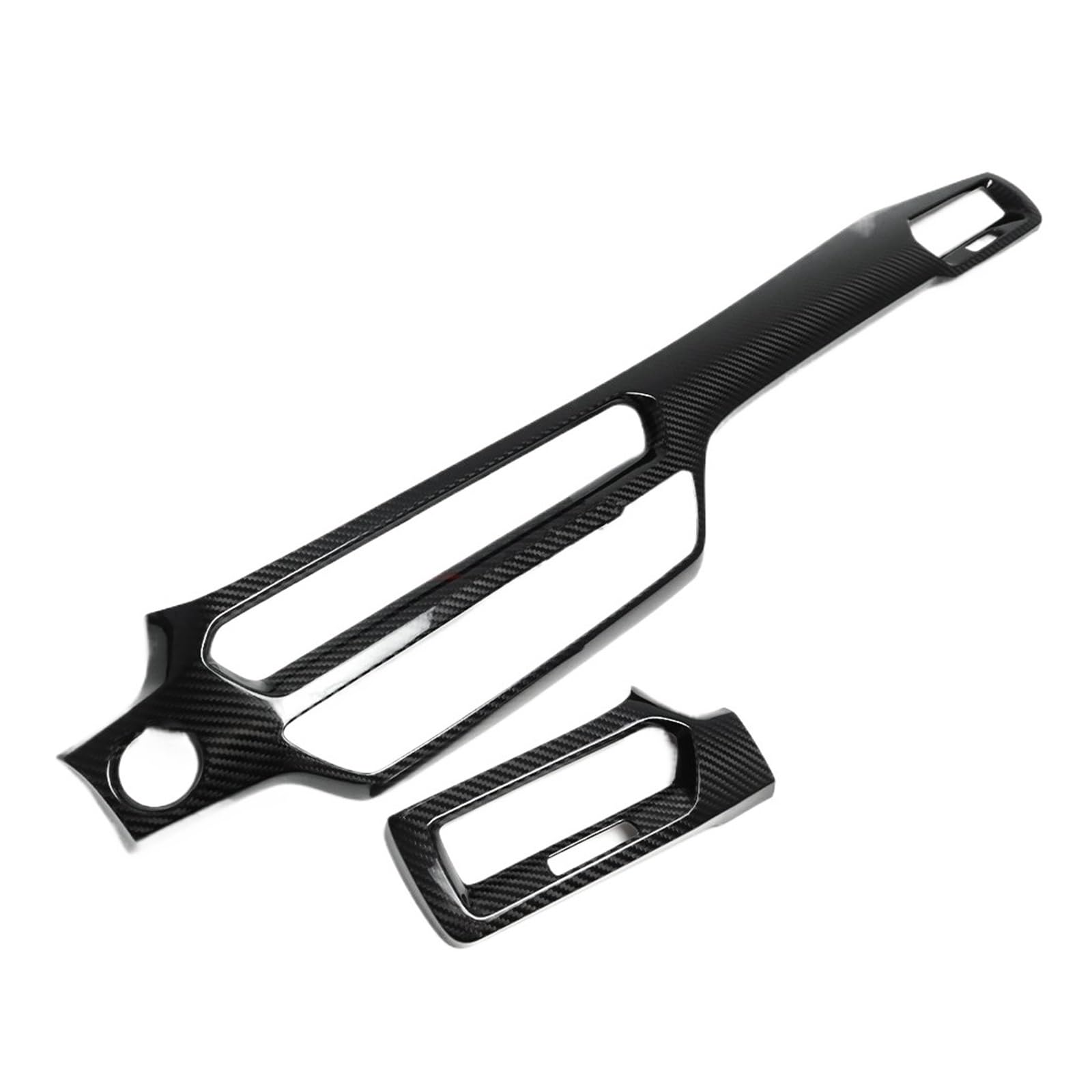Interior Trim for for Integra for Type S Hatchback 2023-2025 Interior Central Console Dashboard Panel Cover Trim Accessories 2piece Cover Trim Sticker(Glossy Carbon)