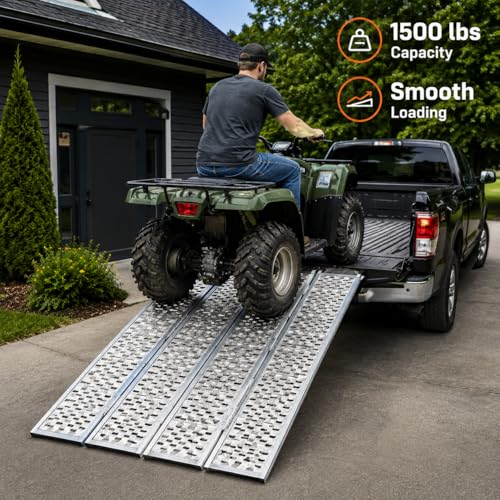 Rampa Plegable de Aluminio 54" x 77" para Motos y ATV miniatura 5