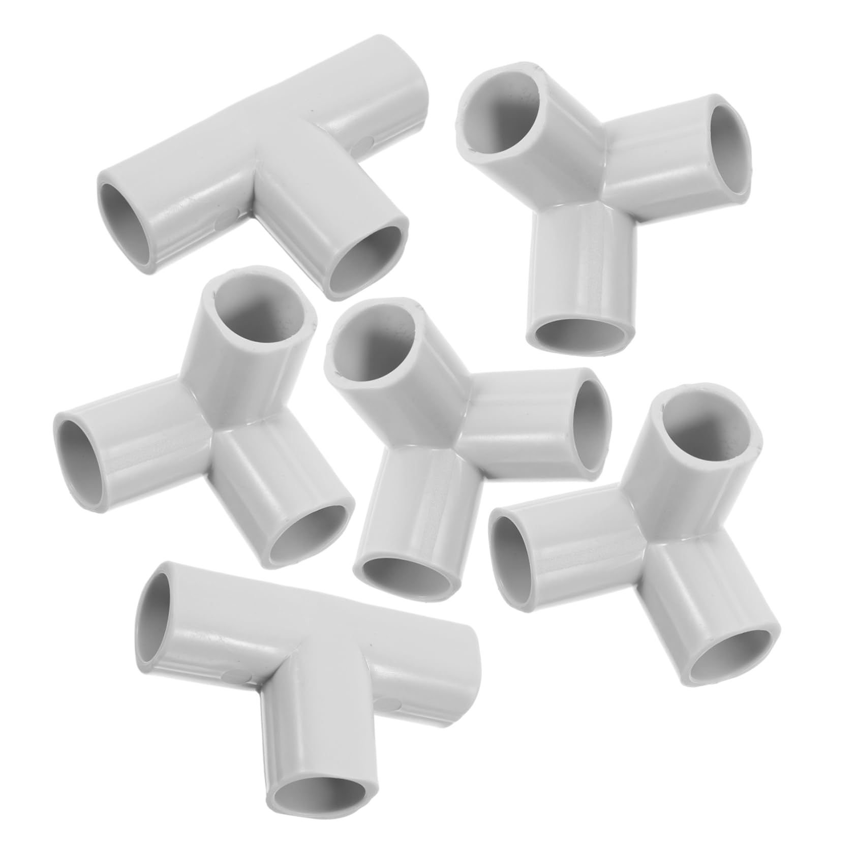 Conectores en T y esquina PE 22 mm Zerodeko para vallas de juego infantil, 6 piezas