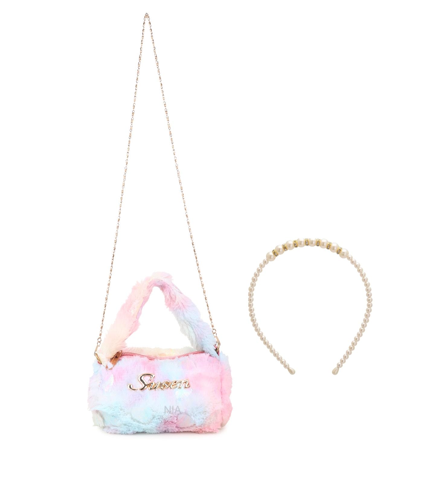 NIA CREATIONS Cute Soft Plush Mini fur sling Bag With Chain/Handbag/Crossbody Sling Bag/Purse/Stylish Bags for Girls (Multicolor) (B09ZZKX72Q) Amazon Price History, Amazon Price Tracker