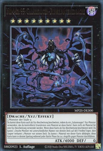 Nummer 95: Galaxieaugen-Dunkelmateriedrache MP25-DE300 Ultra Rare Deutsch Boosterfrisch 1. Auflage - 2025 Mega-Pack Tin - mit ReCollectibles-Versandschutz - für Yu-Gi-Oh!