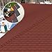 Maasechs 7 Pack 39'' X13'' Double Layer Asphalt Roof Shingles for Home 3-tab Roofing Shingles Tile Repairing Self Adhesive Shed Decor for Outdoor Garage Pet House Cover 10.7 Square Feet(Grey, Red)