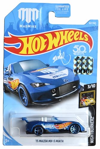 Hot Wheels '15 Mazda MX-5 Miata escala 1:64 azul miniatura 1