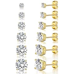 3-8mm Gold - Round 4 Prong