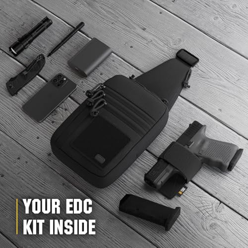 M-Tac CCW Sling Bag for Men & Women - EDC Shoulder Bag Tactical - Crossbody Concealed Carry Bag - Mens Chest Pack