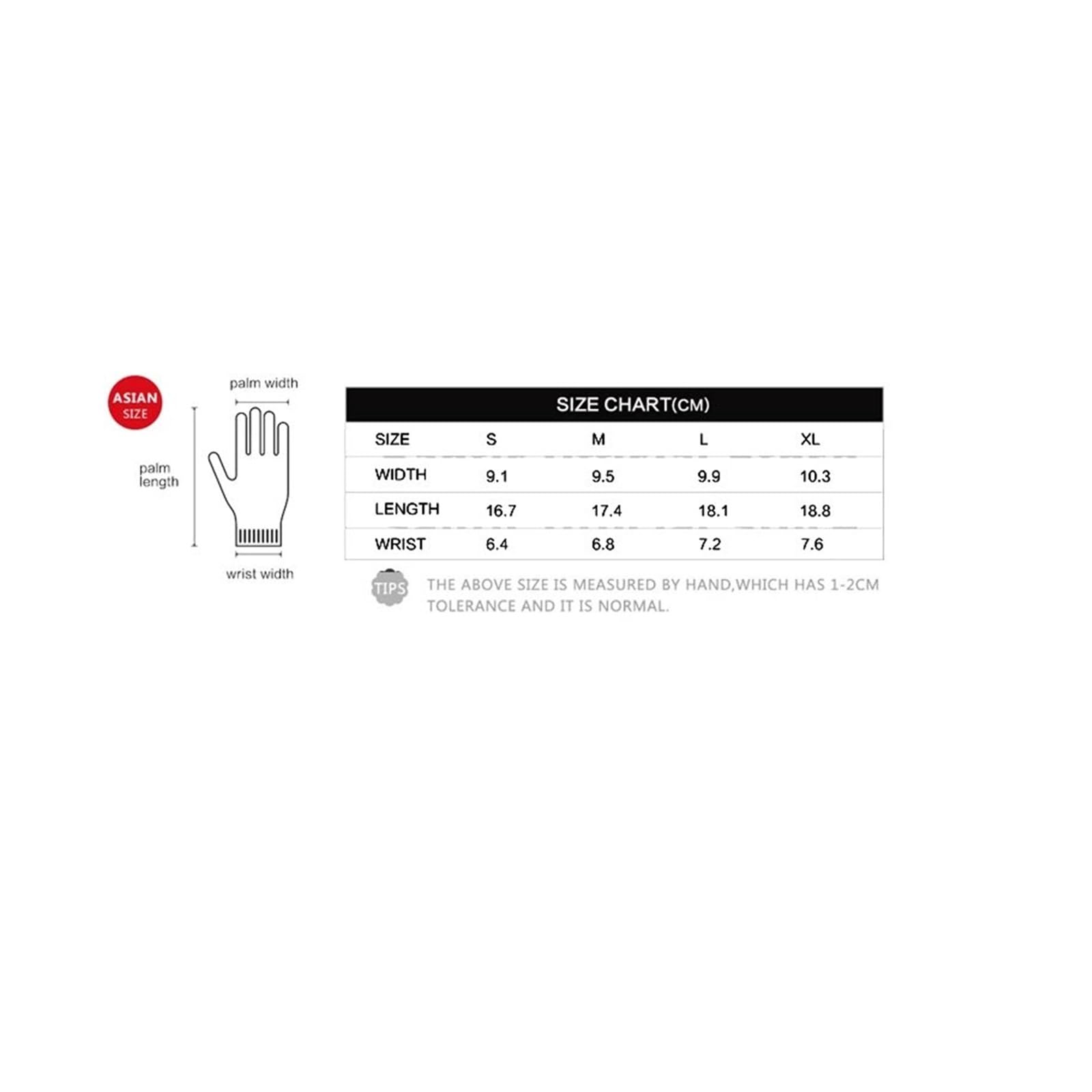 PuCio Motorrad-Fahrradhandschuhe, Winter-Thermo-Fleece, Vollfinger-Touchscreen, MTB, Rennrad-Handschuhe Männer und Frauen (Farbe : 1, Size : XL)