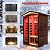 Red Cedar 2 Person Outdoor Sauna, Ultra Low Emf Far Infrared Sauna with Red Light Therapy, 1850w/120v Home Sauna, 8 Carbon Heating Panels, Chromotherapy Light, Bluetooth Speaker, LCD Control Panel