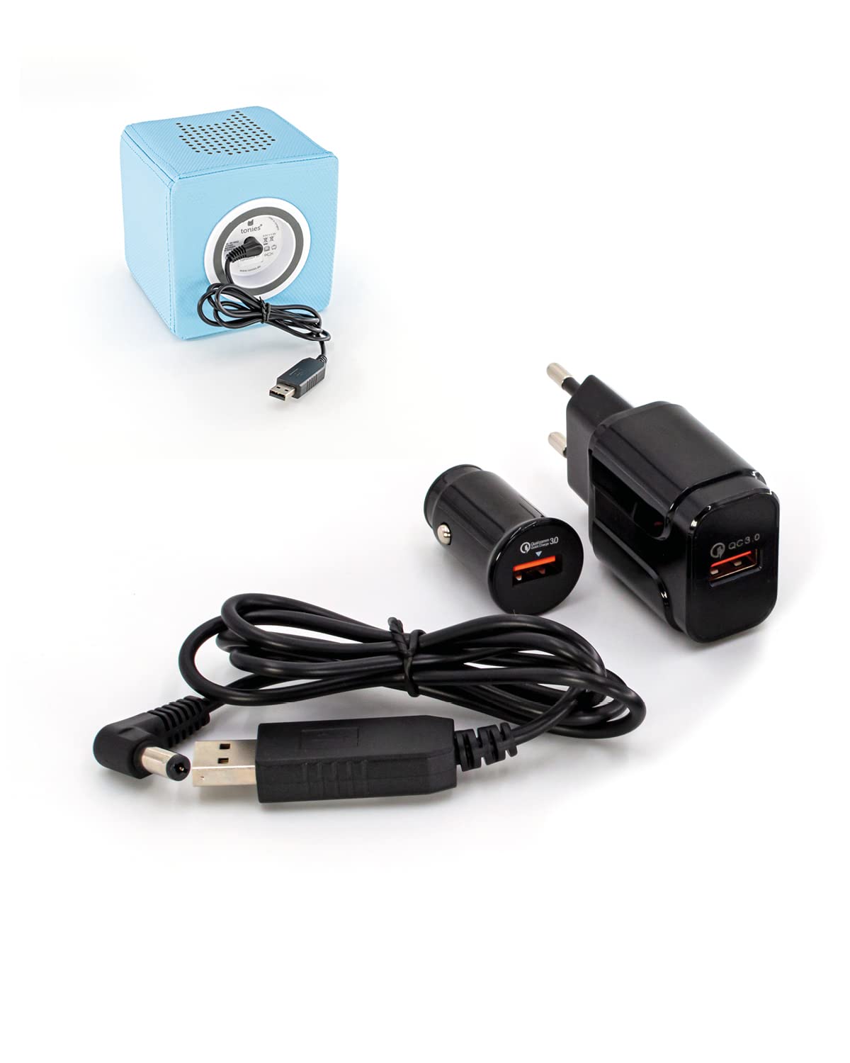 SHUNSRSW Oplader voor Tonie Box 9 V laadstation oplader, compatibel met Tonie Box audiospeler, kan de originele Toniebox oplaadkabel vervangen 9 V 1,5 A (stekkertype