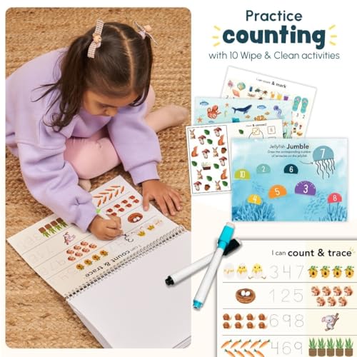 Image of Curious Cub Montessori Busy Book | Toddler Busy Binder for 2-5 Yrs | Activity Binder, Toddler Math Book |Educational Toys For 2 Year Old | Kids Learning Books
