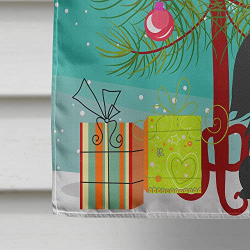 Drapeau Pékinois Noir anti-décoloration pour décor de Noël extérieur