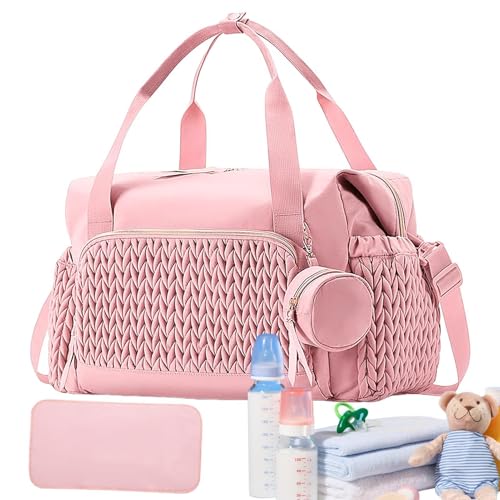 Sac à langer de grande capacité en nylon imperméable avec étui à tétine intégré