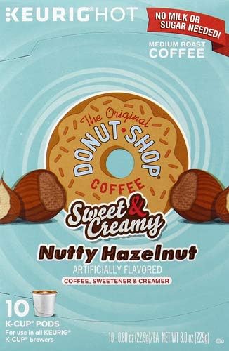 The Original Donut Shop Sweet & Creamy Nutty Hazelnut 10 K-cup