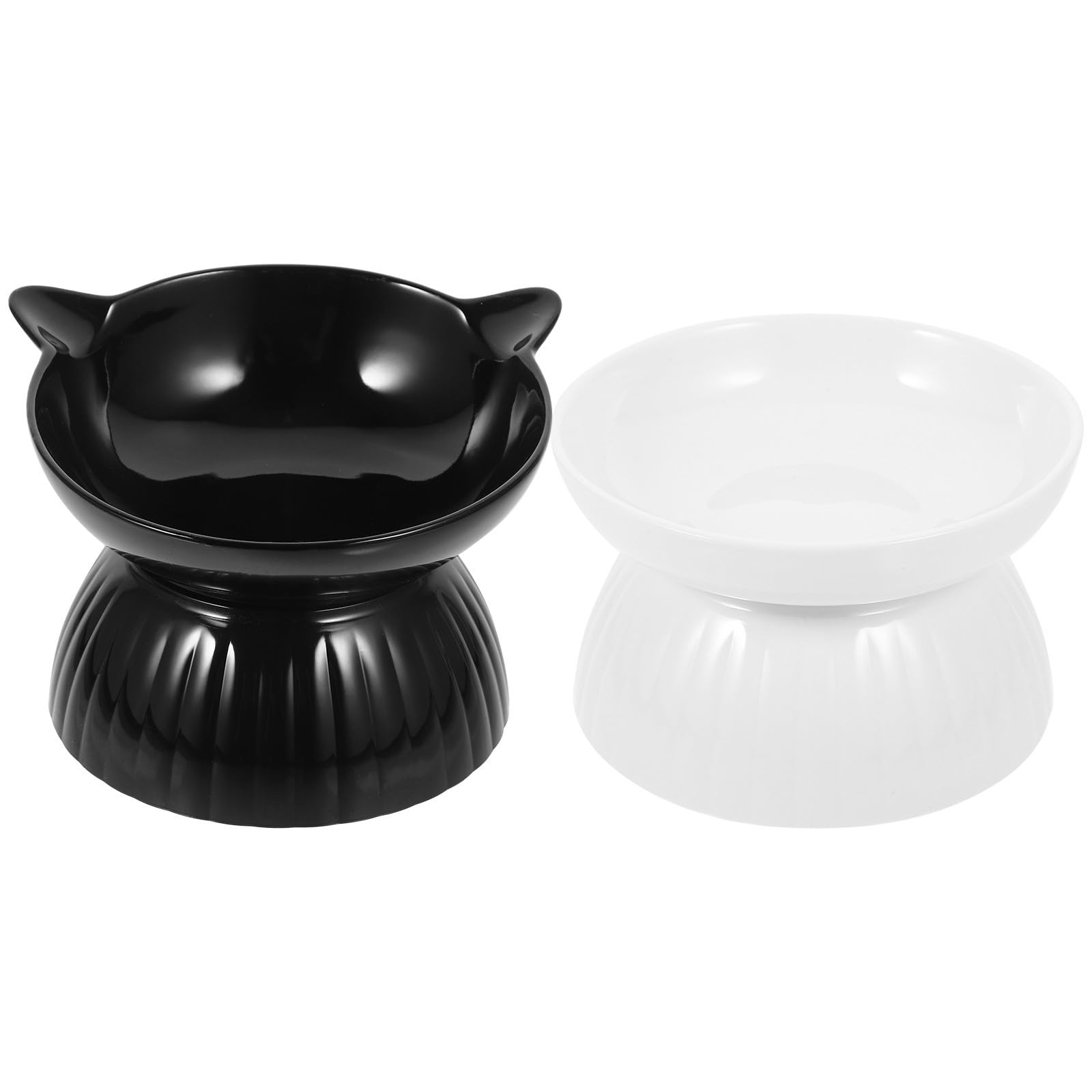 Gamelles en céramique surélevées CRAFTHROU, le confort haut de gamme pour vos chats.