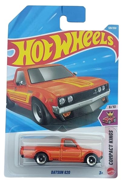 Hot Wheels Datsun 620 Compact Kings Ages 3 and Up 128/250 (Orange)