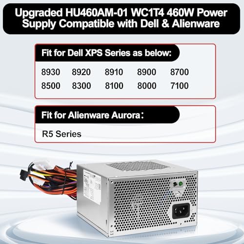 Fuente de alimentación LXun 460W compatible con Dell XPS miniatura 2