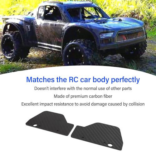 Image of RC Mud Flaps, Lightweight Carbon Fiber Design for Enhanced Off-Road Performance, Seamless Match RC Mud Guards for Enthusiasts Racers and Hobbyists