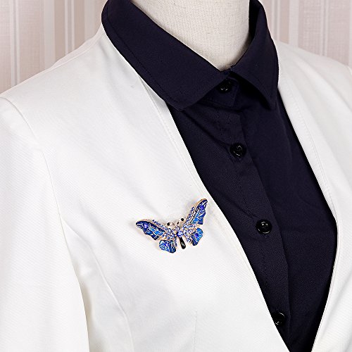 Image of Butterfly Brooch pins Women Enamel Insect Pin Lapel Pin Safety Pin