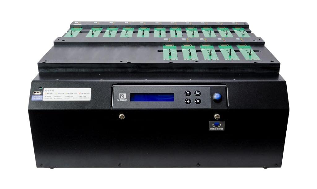 Ureach 1:15 M.2 PCIe U.2 NVMe SATA Duplicator 24GB/Min - Standalone Copier/Eraser - Up to 400MB/Sec - NV-BM Series (NV-BM1600)