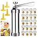 Presse per Biscotti, Cookies Maker Siringa per Dolci Glassa Che Decora Gun Set, Biscotti e Strumenti per Decorare Torte, Multifunzionale Mold Biscotti Fatti in Casa Patisserie con 20 Dischi E 4 Ugelli
